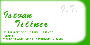 istvan tillner business card